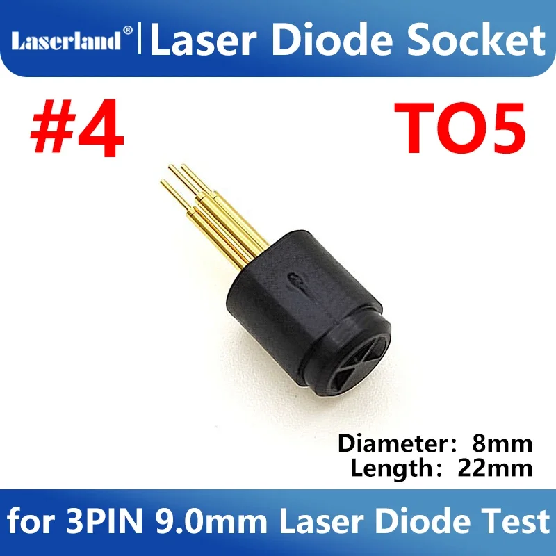 Laser Diode Socket Test Base 3pin for 9.0mm