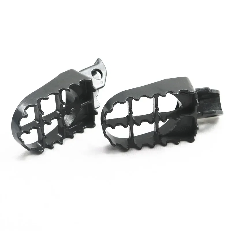 Grey Motorcycle Steel FOOT PEGS for 1990-1998 Suzuki DR250 DR350 DR650 DR 250 350 650 Dirt Bike