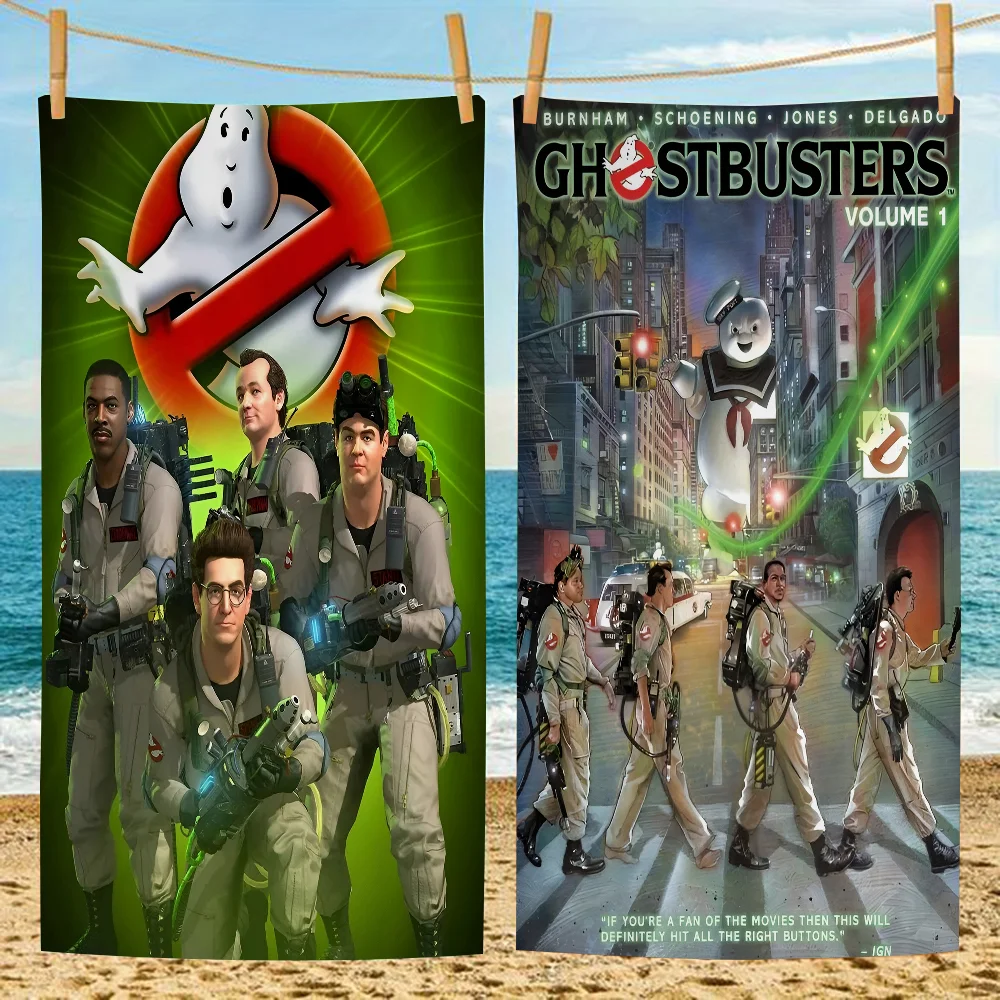 Movie G-Ghostbusters Beach Towels Shower Towel Sauna Travel Spa Microfiber Quick Dry Gym Accessories Cute Room Decor