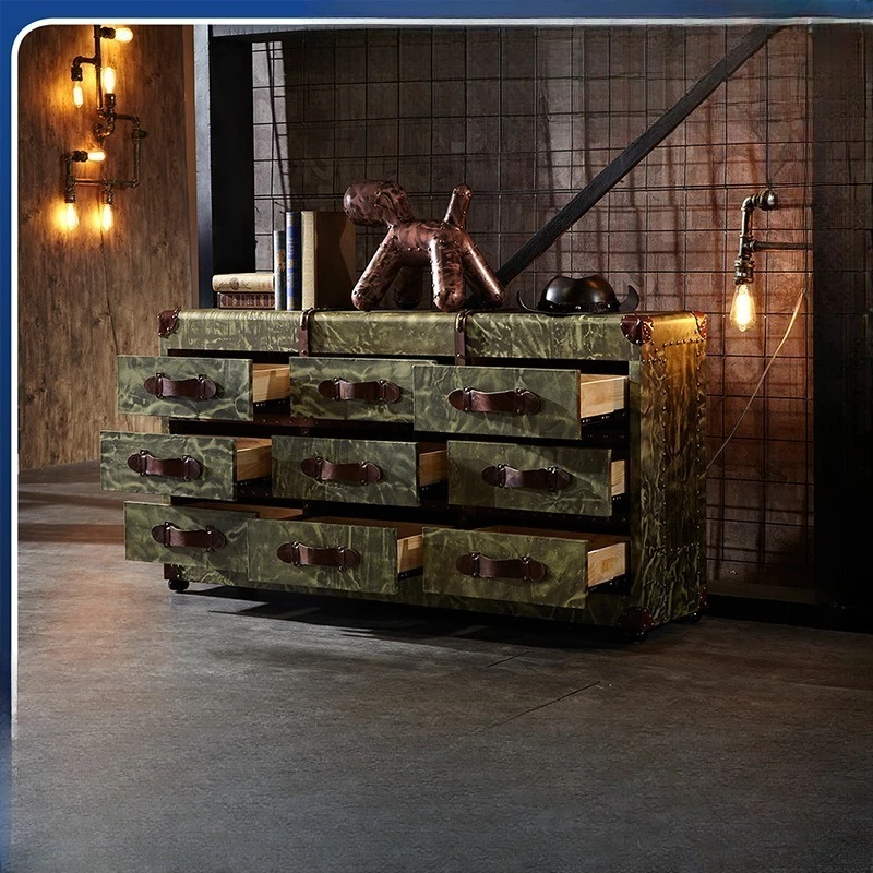 

Personality belongs to aluminum leather, chest cigar bar rivets, clothing store storage cabinet
