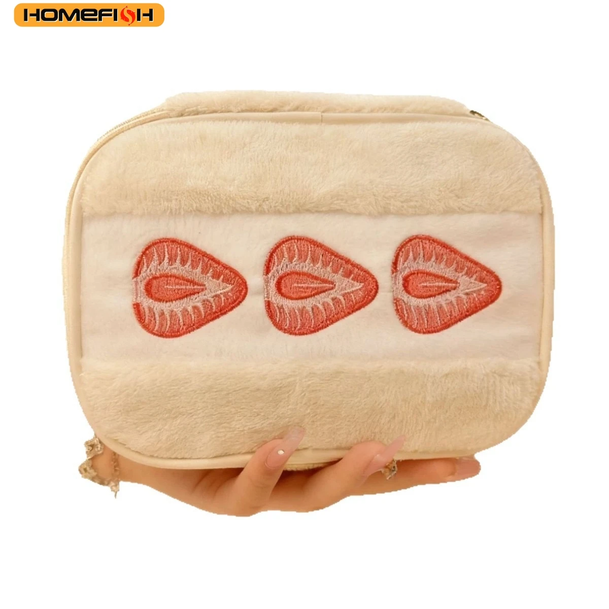 New Rilakkuma Cute Makeup Organizer Storage Bag Cartoon Bear Plush Multi Case Kawaii Cosmetic Bags Vanity Beauty Case product image