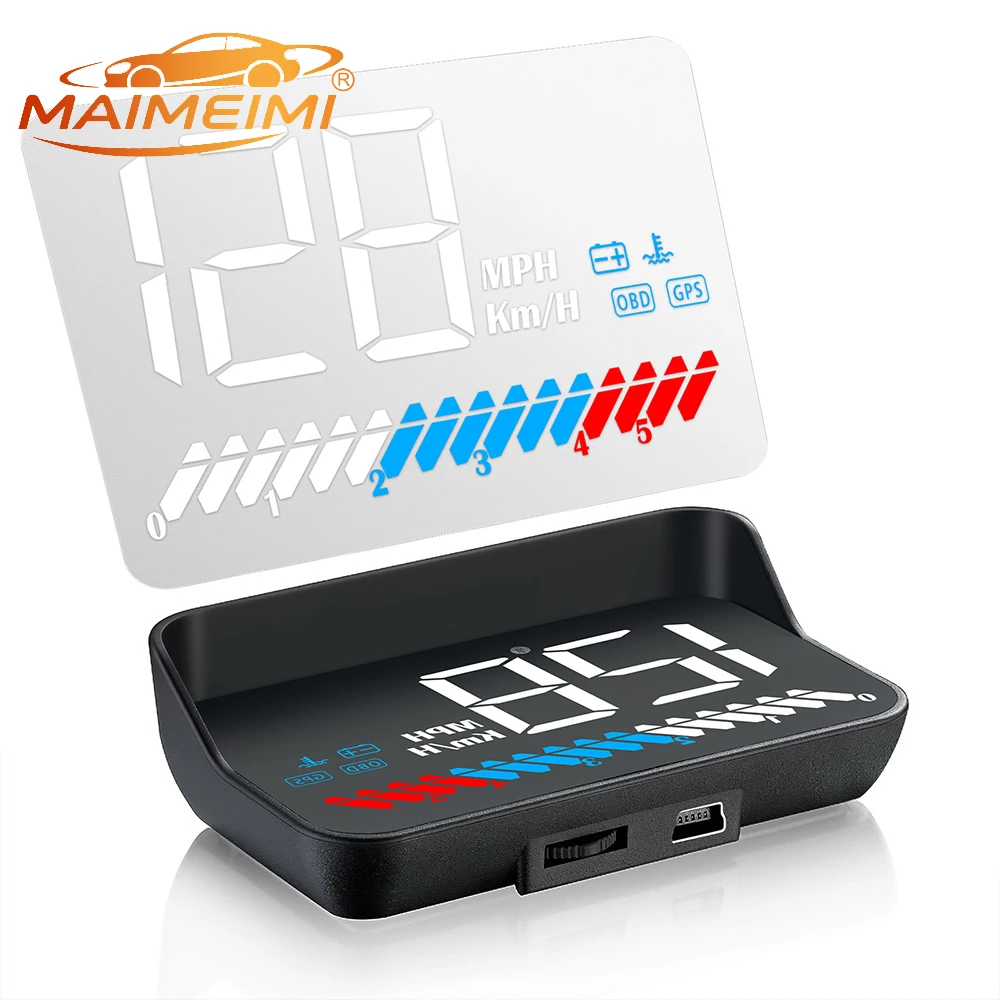 Auto Diagnostic Tool Best Sell M7 GPS+OBD2 Smart Gauge Car Huds Head up Display with GPS Navigation Auto Electronics