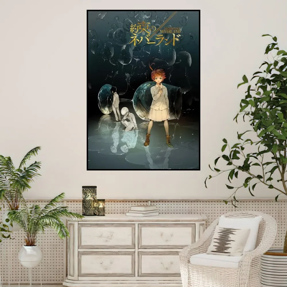 Anime The Promised Neverland Poster Prints Wall Sticker Painting Bedroom Living Room Decoration Office Home Self Adhesive