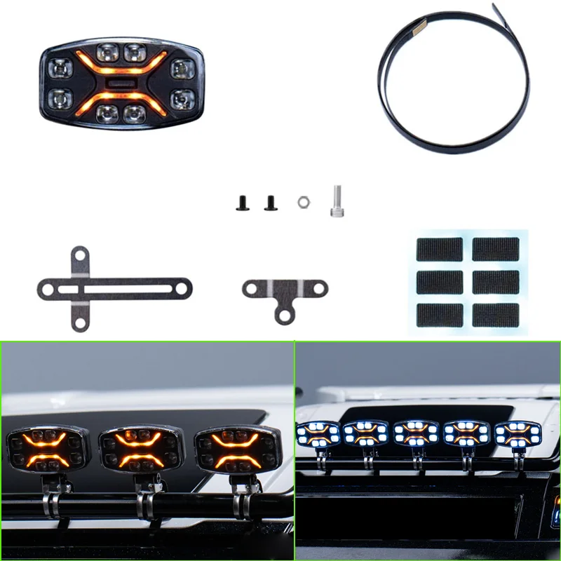 1:14e Schaal Daklicht Verlichting Uitbreidingskaart voor Tamiya RC Truck SCANIA 770S R620 VOLVO Benz Arocs MAN TGX Auto