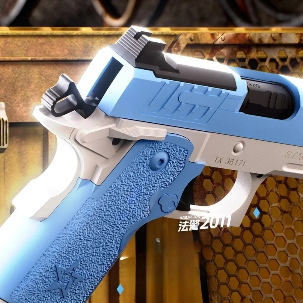 مسدس صغير قذيفة رمي مسدس لعبة إطلاق مستمر الادسنس الارتداد فارغة معلقة مسدس في الهواء الطلق CS لعبة اطلاق النار للأطفال #3