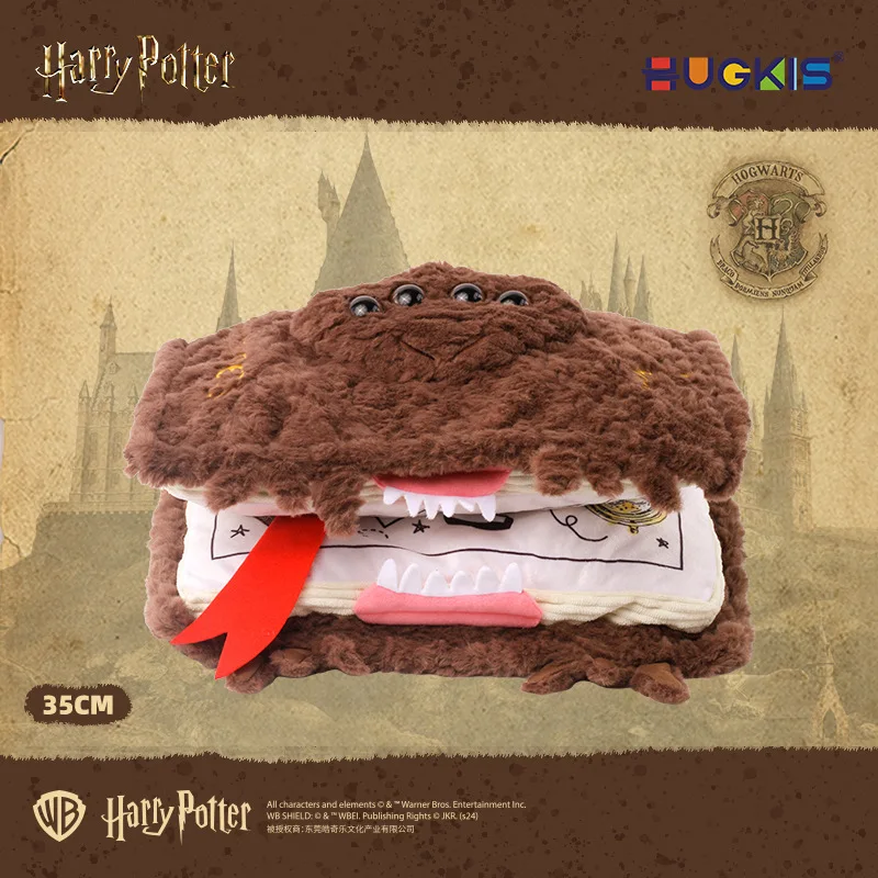 Hugkis Harry Potter Plüschtier, Magische Schule, Monsterbuch-Anhänger, Monsterbuch-Kissen, Geschenke für Fans und Feiertage