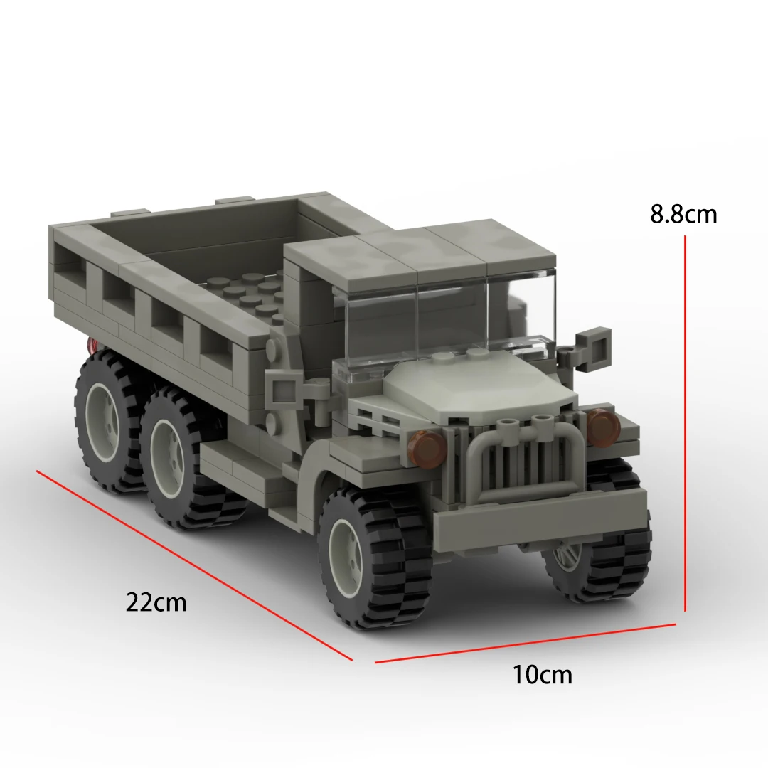 World War II US Military Truck M54A Troop Truck MOC Assembly Building Block Boy Toy Birthday Gift