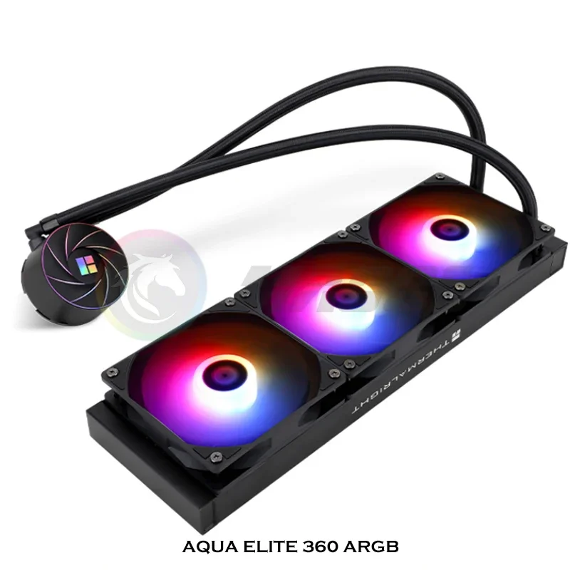 Thermalright  CPU AIO Water Cooler For LGA115X/1200/1700/2011/2066/AM4/AM2/AM2+/AM3/AM3+/FM1/FM2/FM2+/AM5,AQUA ELITE 360 ARGB