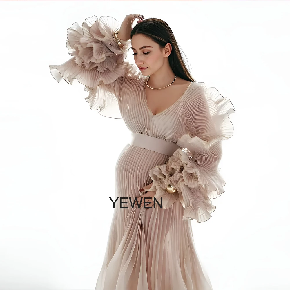 sequin flowy dress Modest Plissé Sequin Dress – HEYFANCYSTYLE main image 1