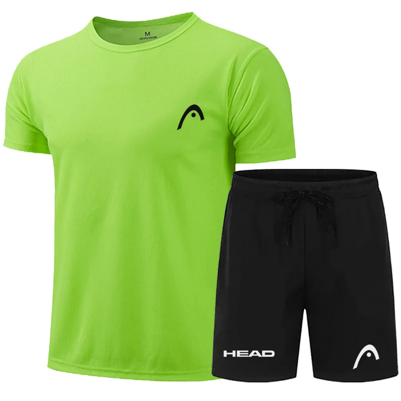 Conjunto de pantalones cortos deportivos para hombre, traje de tenis transpirable, pantalones de Bádminton de secado rápido para correr al aire