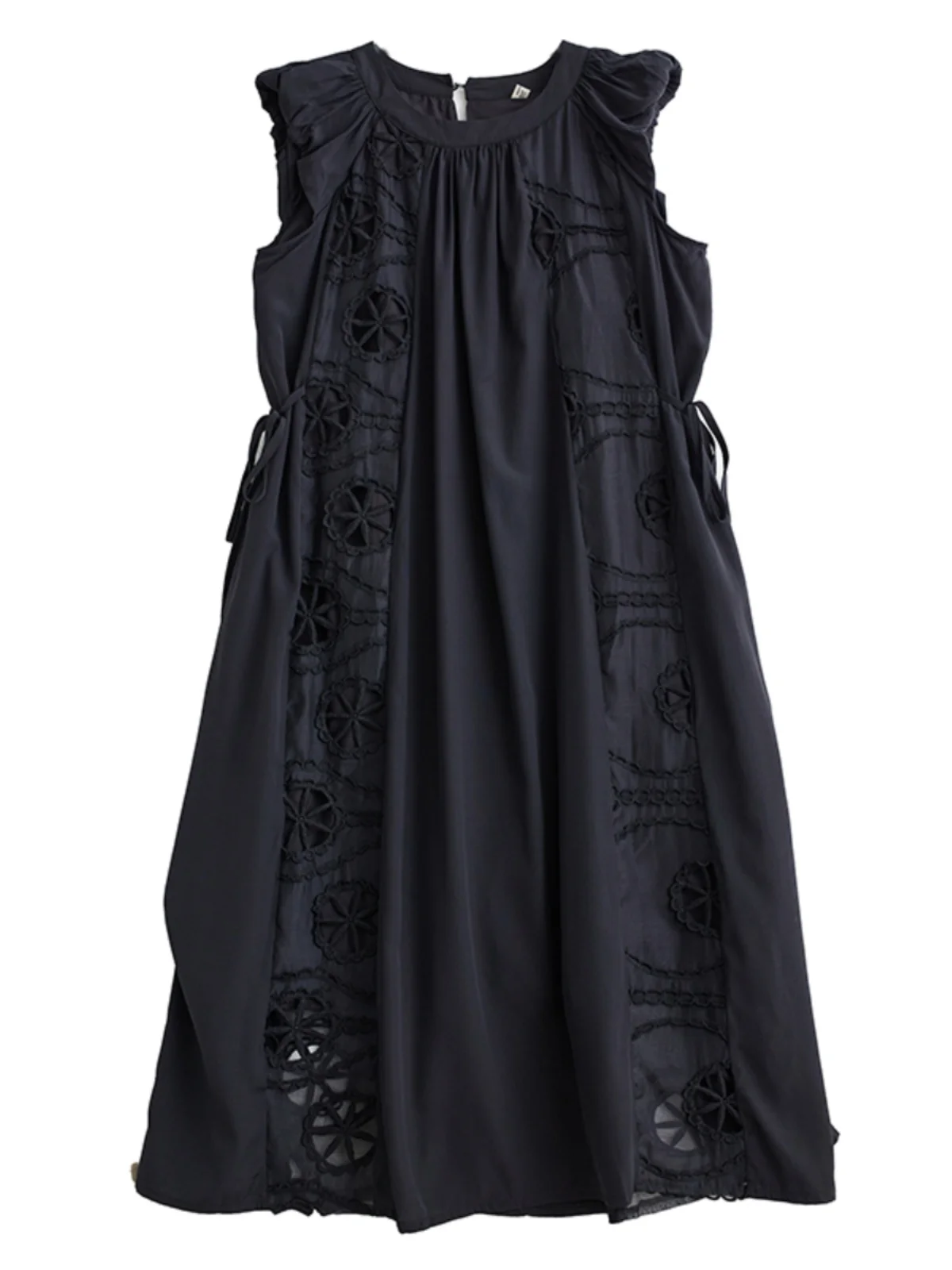 تنورة متوسطة الطول مطرزة ومفرغة وفضفاضة مناسبة للصيف Dr 2025 مع تنورة منتفخة للنساء #5