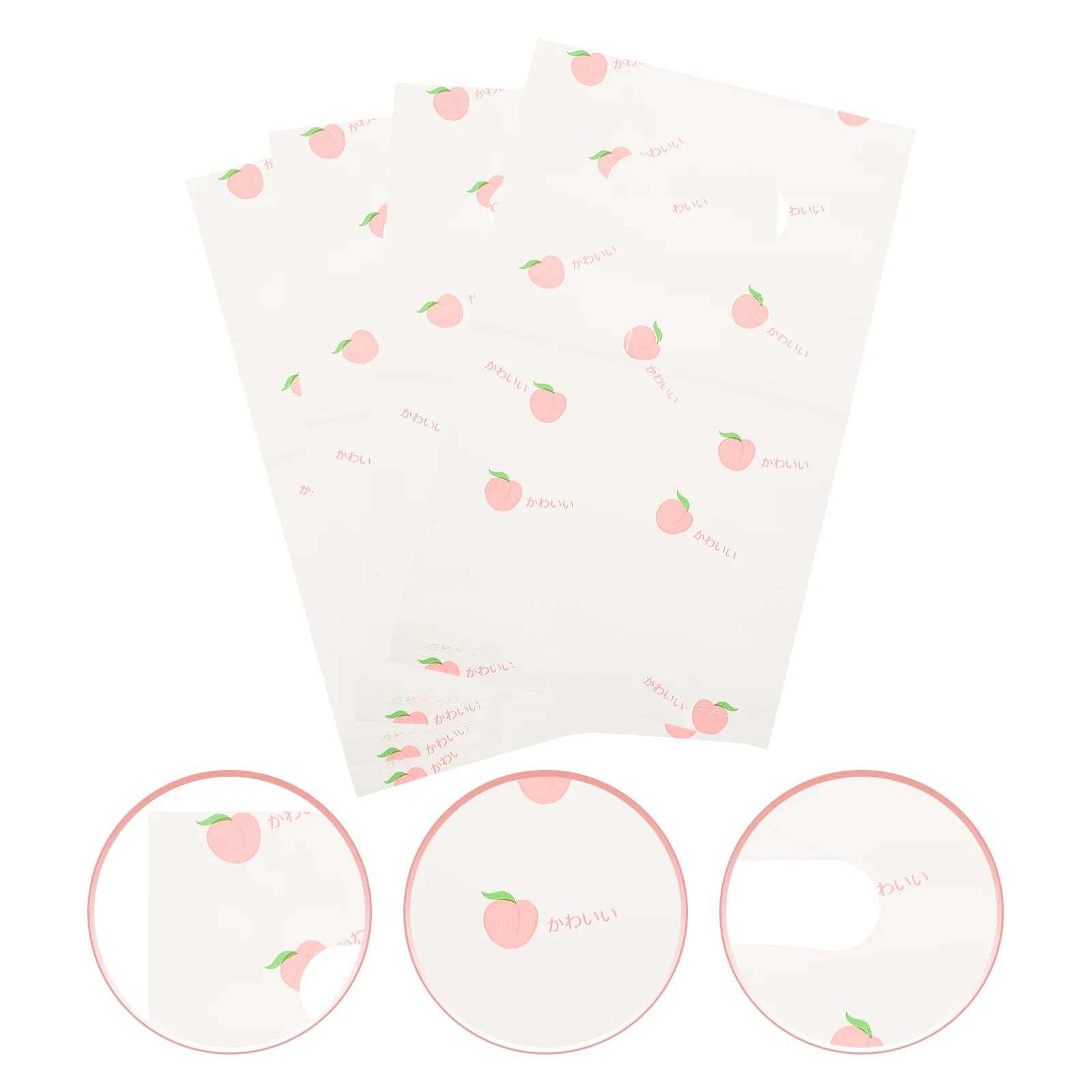 50 шт. одноразовые подарочные пакеты для десерта, прозрачные пакеты, розничная торговля, мешочек для конфет 21X13 см, пластиковая упаковка, упаковка