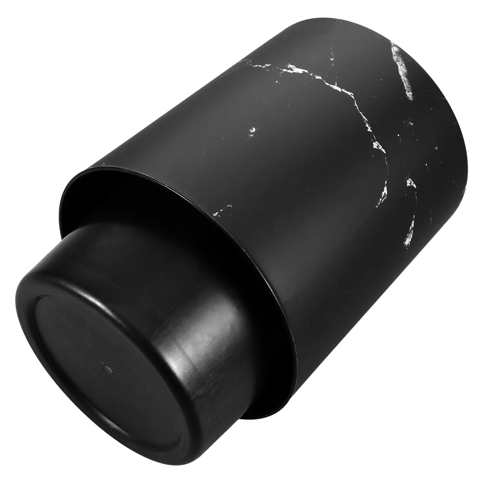 

Marble Trash Can Desktop Garbage Waste Basket Office Home Kitchen Bathroom PP Material Easy Clean Compact Size Long Durability