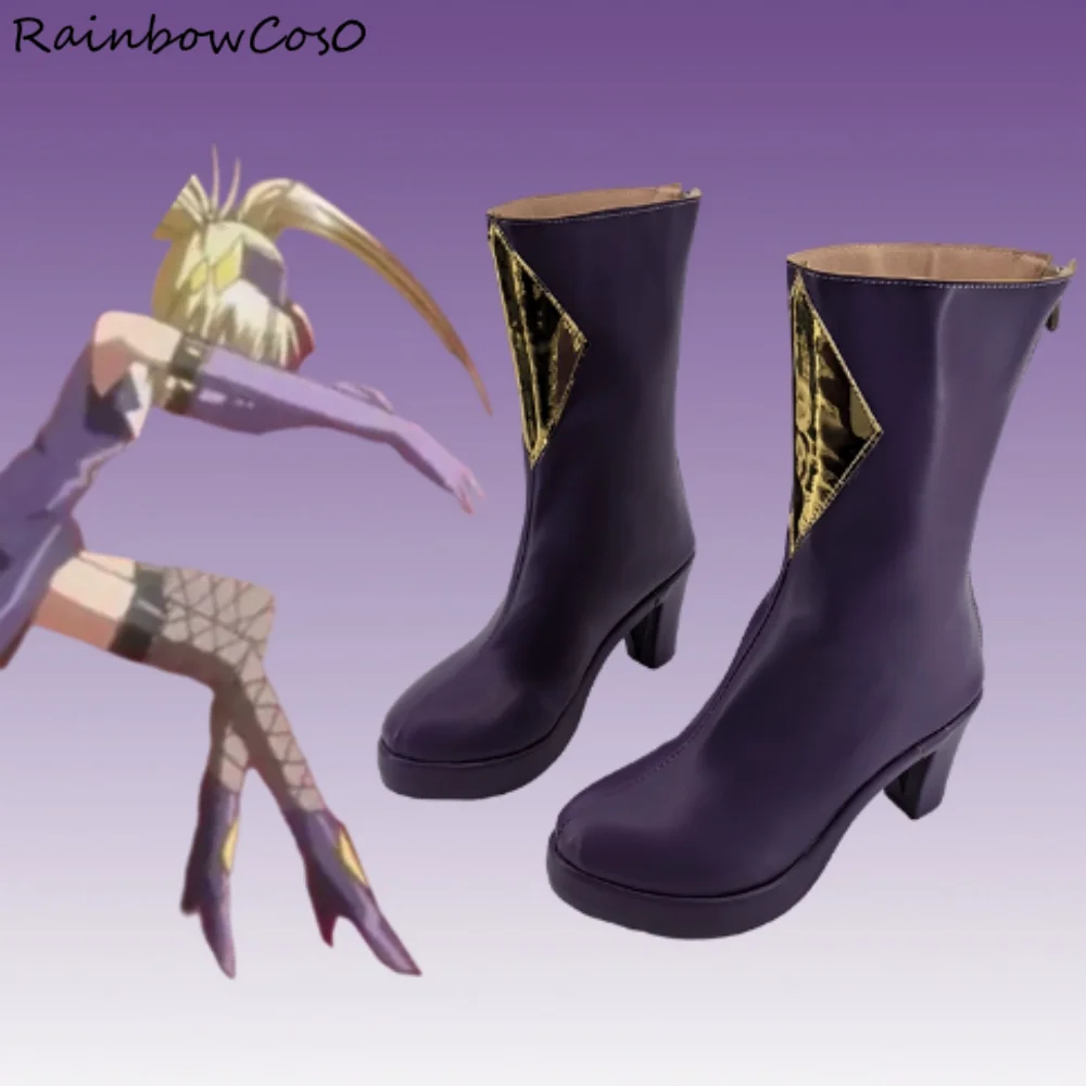 Bridget GUILTY GEAR STRIVE Cosplay Sapatos Botas Jogo Anime Halloween Natal RainbowCos0 W4876