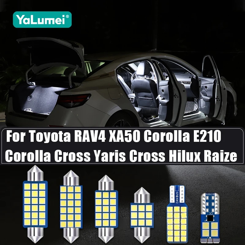For Toyota RAV4 XA50 Corolla E210 Corolla Cross Yaris Cross Hilux Raize 2020 2021 2022 2023 2024 2025 LED Car Lighting Lights