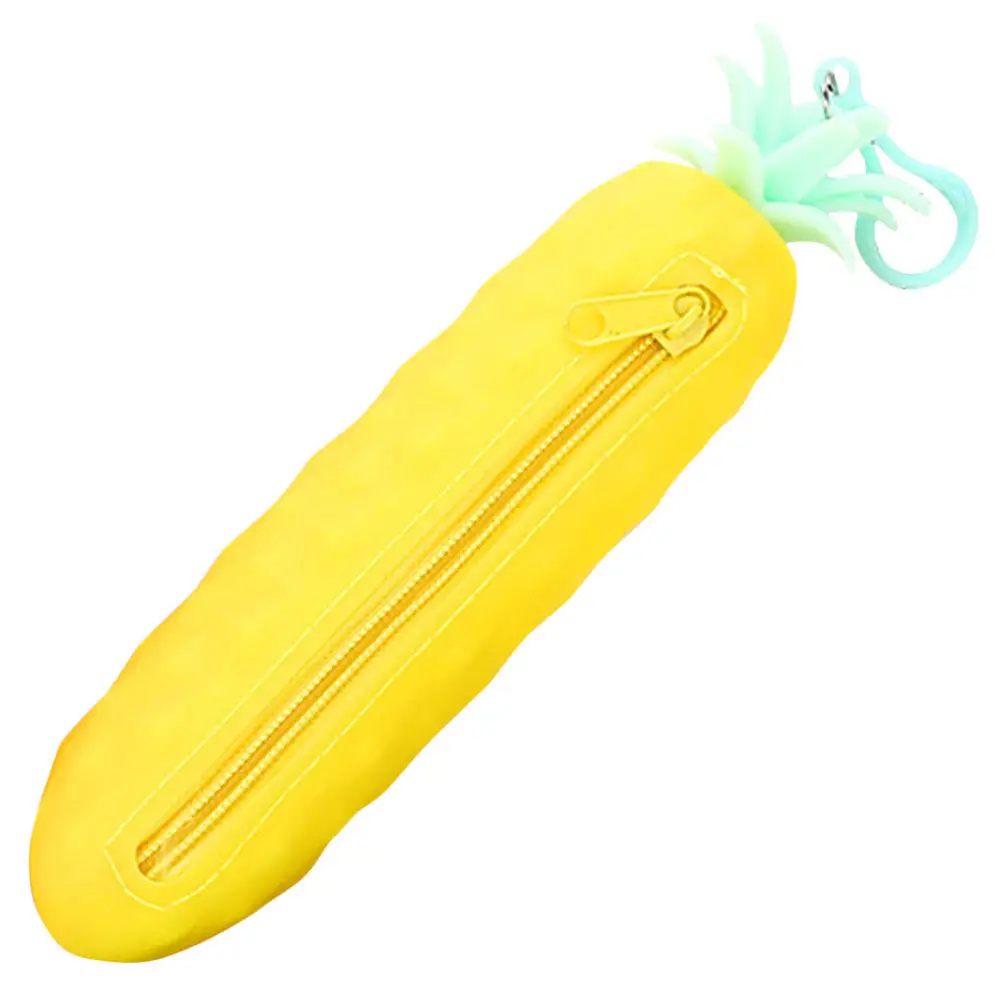 

Silicone Pencil Case Cute Aesthetic Pen Bag for Adults Kawaii Stationery Organizer Smooth Zipper Portable Design Ideal Gift