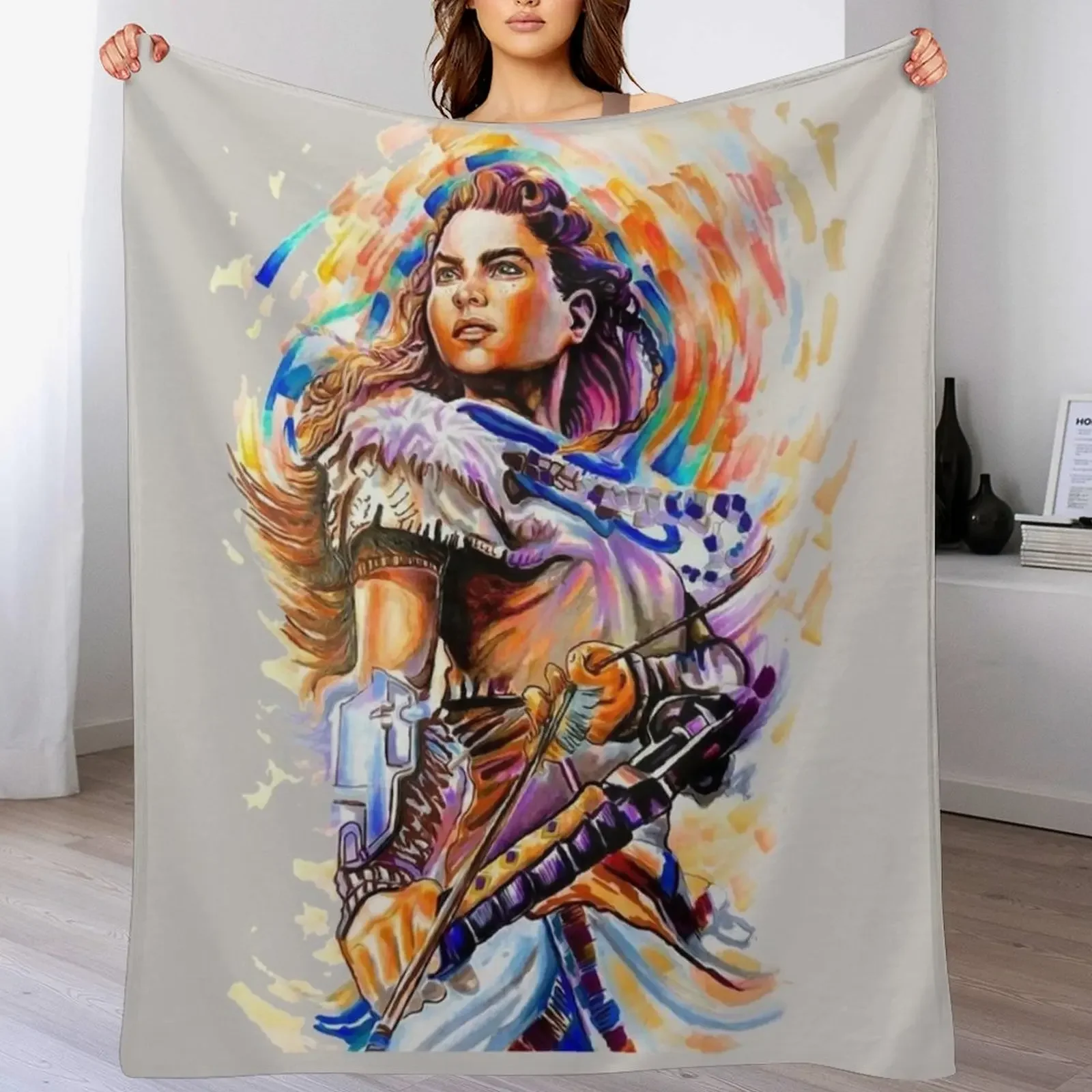 

Aloy - Horizon zero dawn Throw Blanket Luxurious Soft Fuzzy Blanket for Sofa Bed