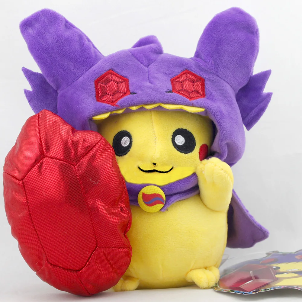 TAKARA TOMY Pokemon Scarlet Violet Pikachu COS Sableye Yamirami 9" Plush Toy , Switch Game Master Sword Shield Stuffed Animal