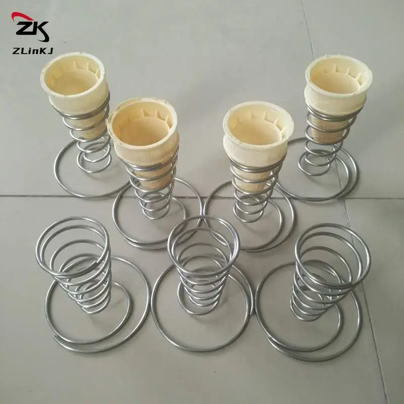 1Pcs Steel Stainless Cone Holder Stand Ice Cream Rack French Fry Waffle Display Rollcones Metal Basket Hand Fries Serving Pizza