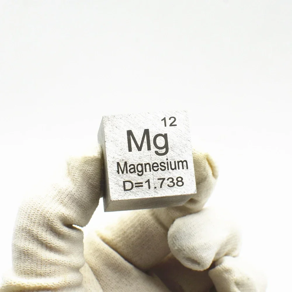 

Magnesium Metal 25.4mm 1 Inch Density Cube 99.95% Element Collection