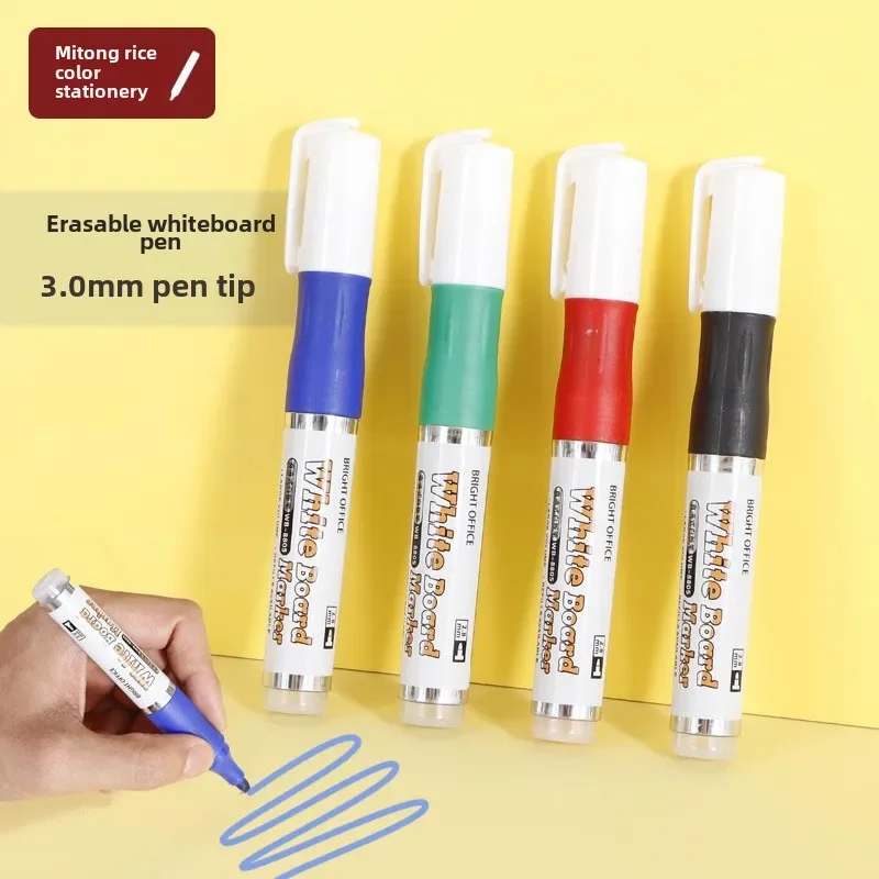 4/12 Pcs Erasable Whiteboard Markers,Colorful,Replaceable RefillFiber Tip,For Teaching and Meeting Pen