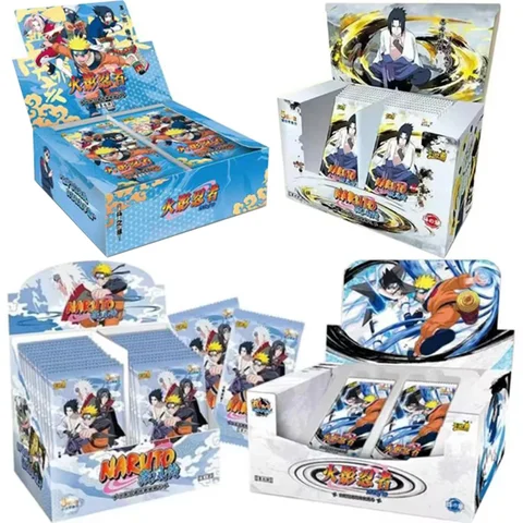 KAYOU Anime Original Naruto nuevo nivel 2 onda 7 caja de refuerzo raro Sasuke CR SP UR Ninja World colección tarjetas niños juguetes regalos