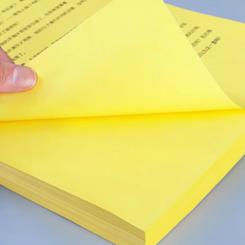High Quality Colorful Paper For Printing Documents Posters A4 A3 Size Yellow Orange Gold Sheets Office Stationery
