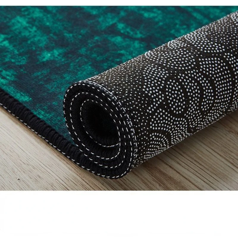 Light Luxury Dark Green Carpets Living Room Decoration Home Large Area Rug Lounge Carpet Bedroom Decor Rugs Entrance Door Mat