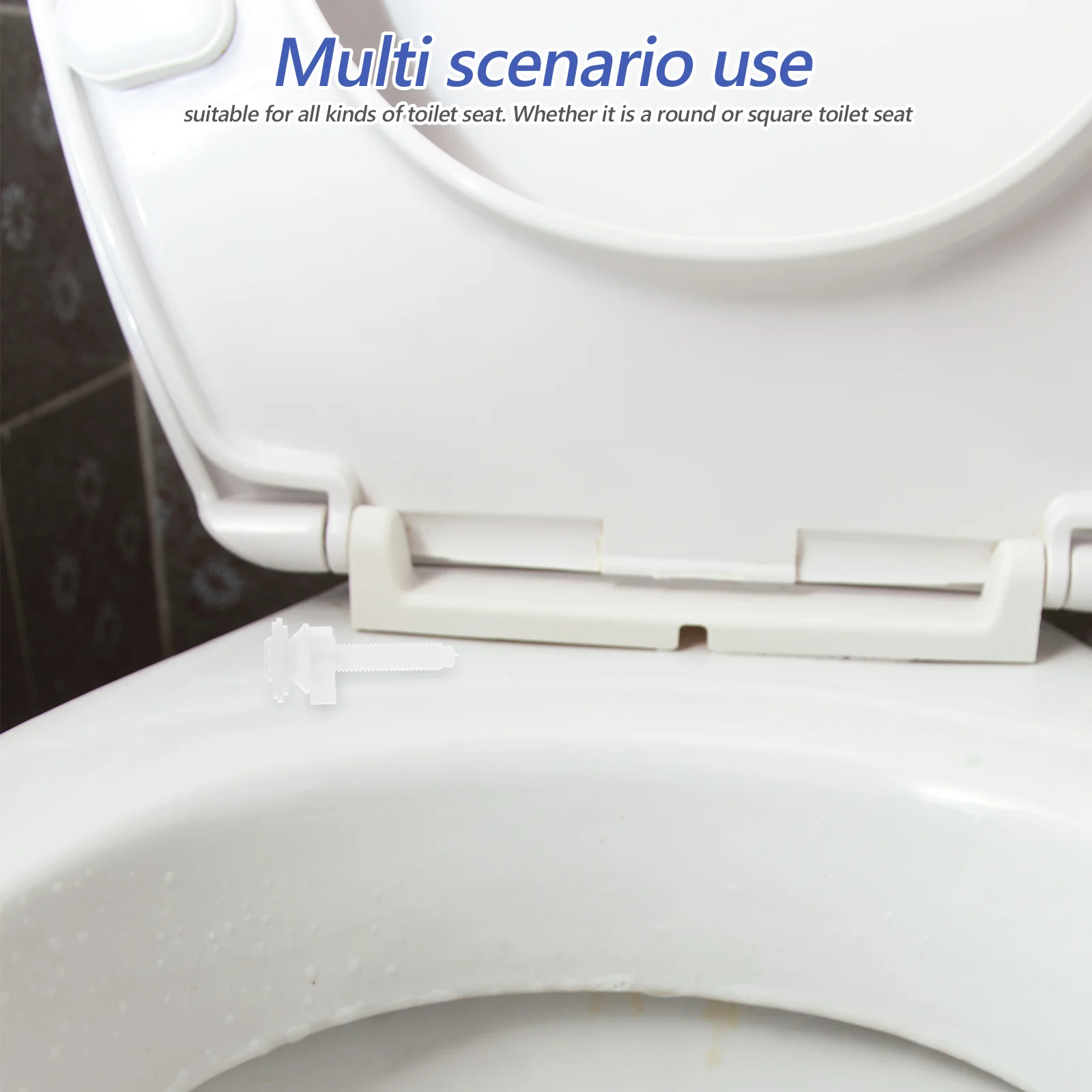 4Pcs Toilet Lid Screws Durable Fixing Screws Bathroom Toilet Seat Cover Replacement Accessories Reliable Installation