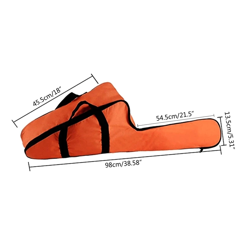 Bolsa transporte para motosierra, estuche portátil completo para protección, bolsa soporte para motosierra, para