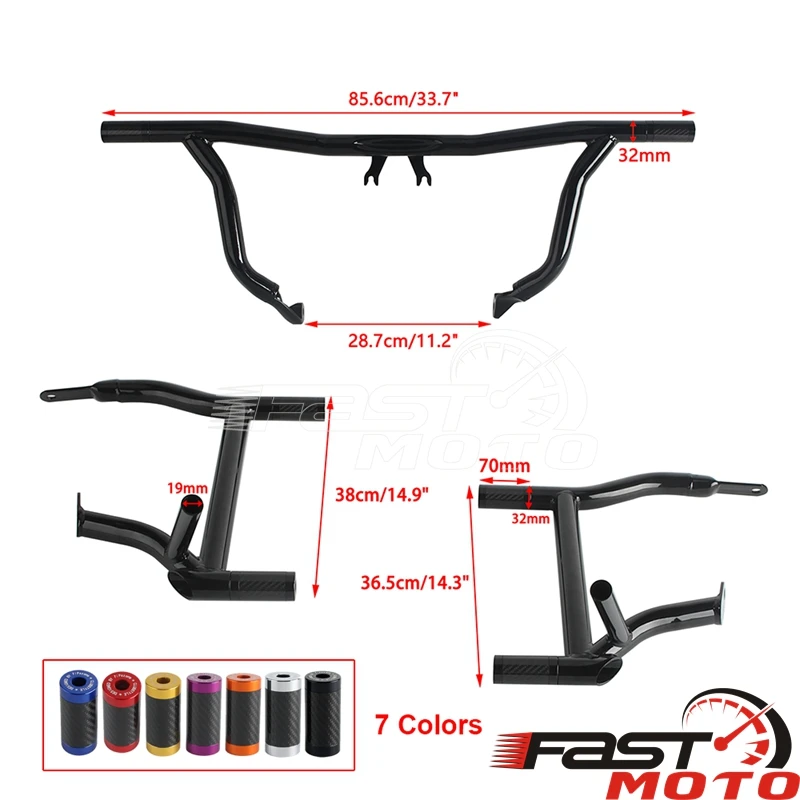 Moto Bisaccia Guard Rails Guardie Protezioni Motore 2014-2025 Per Harley Street Glide Road Glides FLTR FLTRX FLHX FLHXS FLHXSE