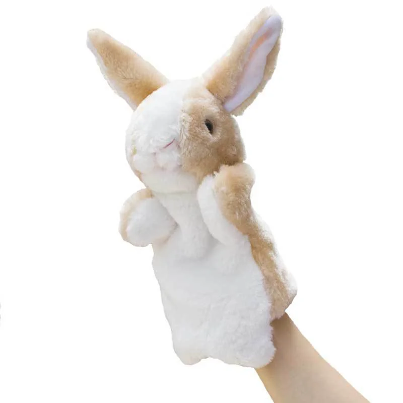 Kaninchen Handpuppe Cartoon Ostern Bunny Finger Handschuh Stofftier Muppet Kinder Frühe Pädagogische Jungen Mädchen Theater Spielzeug Puppen