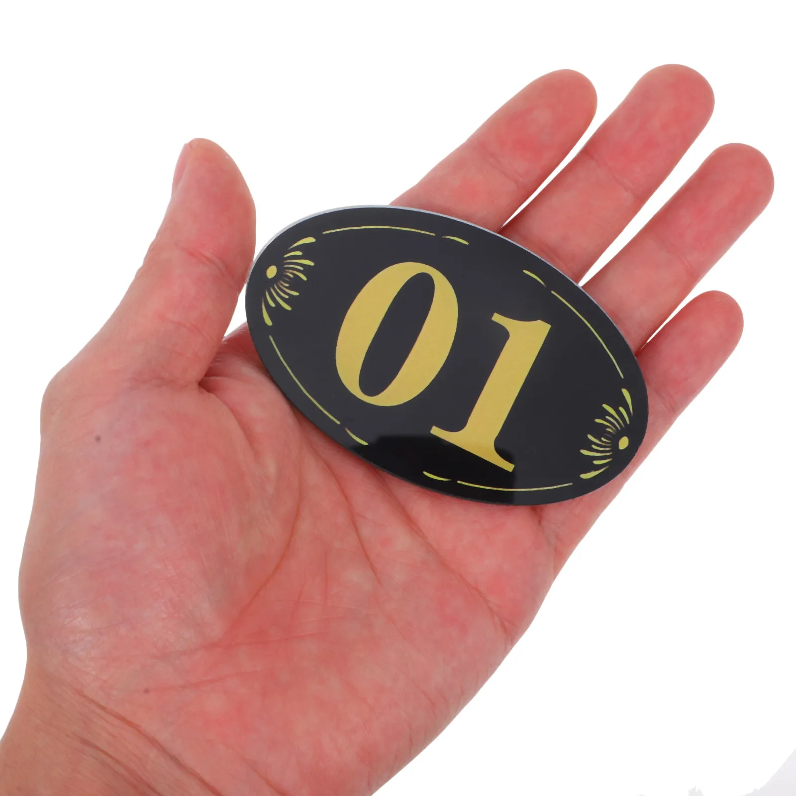 10Pcs Residue-Free Locker Number Stickers Strong Adhesion Clear Bold Numbers for School Gym Office Hotel Room Door Cabinet Table