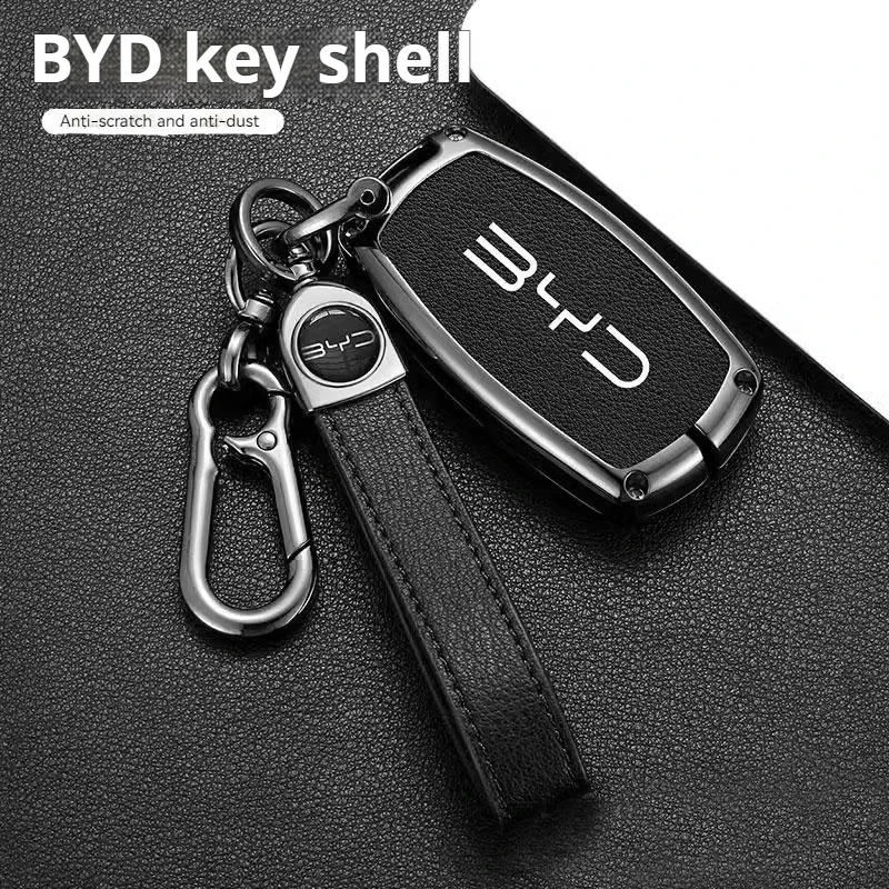 

Alloy car key case cover holder for BYD second song pro Tang DM Qin plus Max yuan generation Atto 3 Han EV dolphin accessories