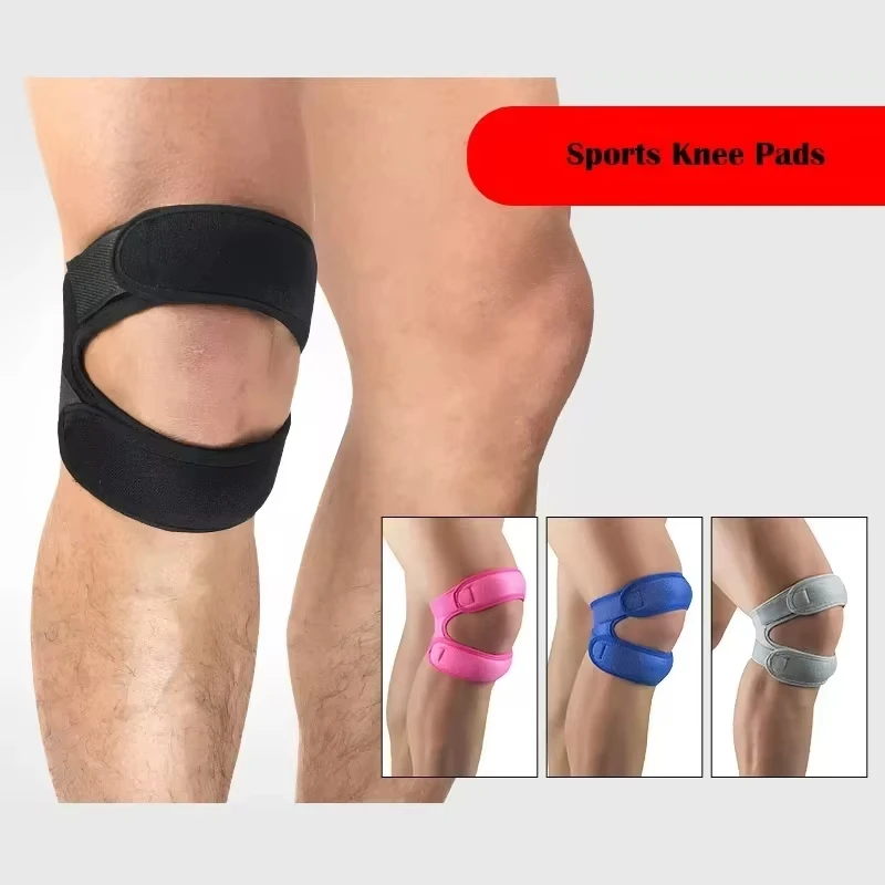 Knee Pain Relief & Patella Stabilizer Brace Adjustable Fitness Knee Strap Non-Slip Running Knee Patellar Fixation Strap