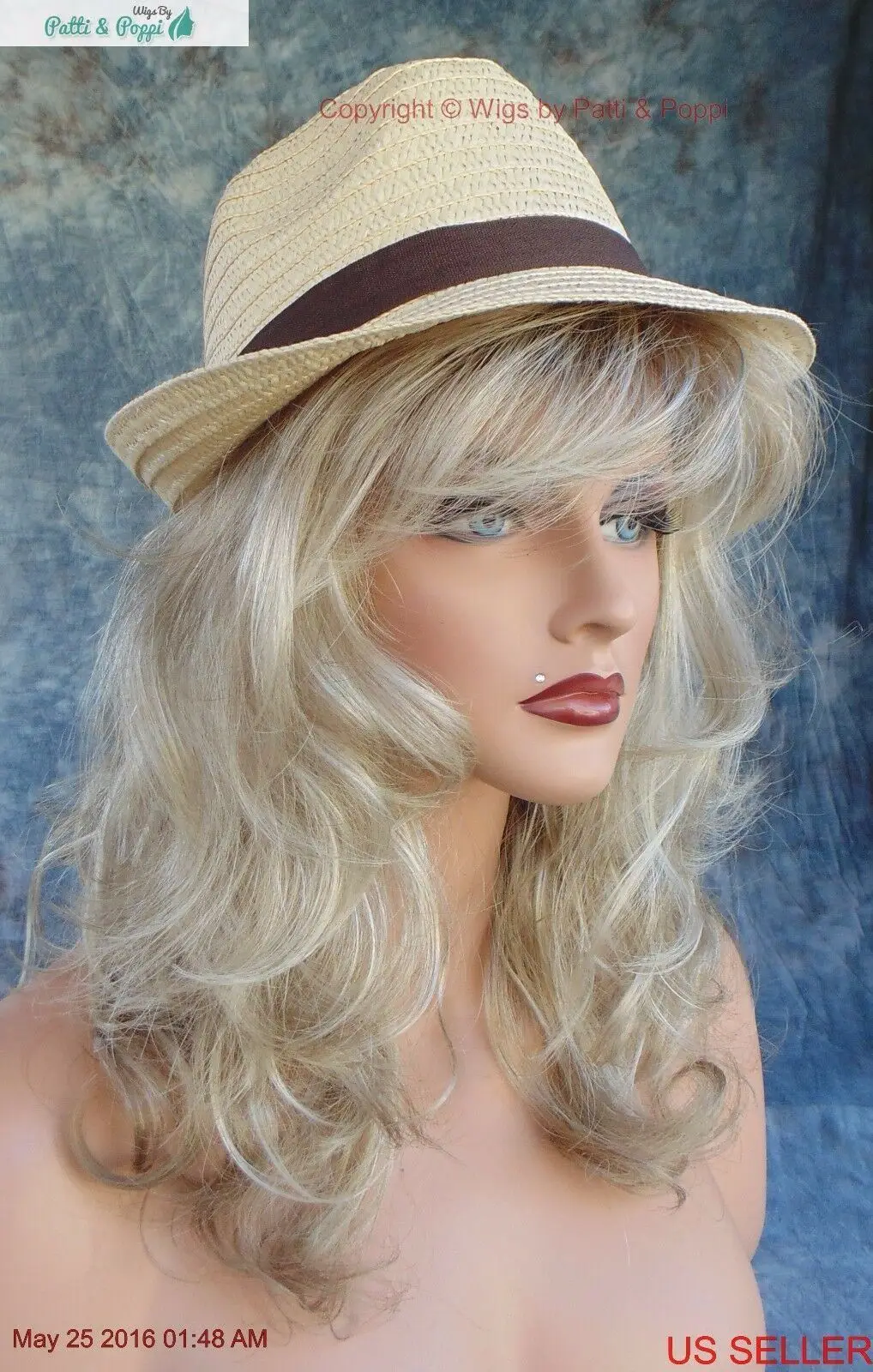 بيكي شعر مستعار لطيف متموج نمط تأجير أشقر RH1488RT8 -1 #3