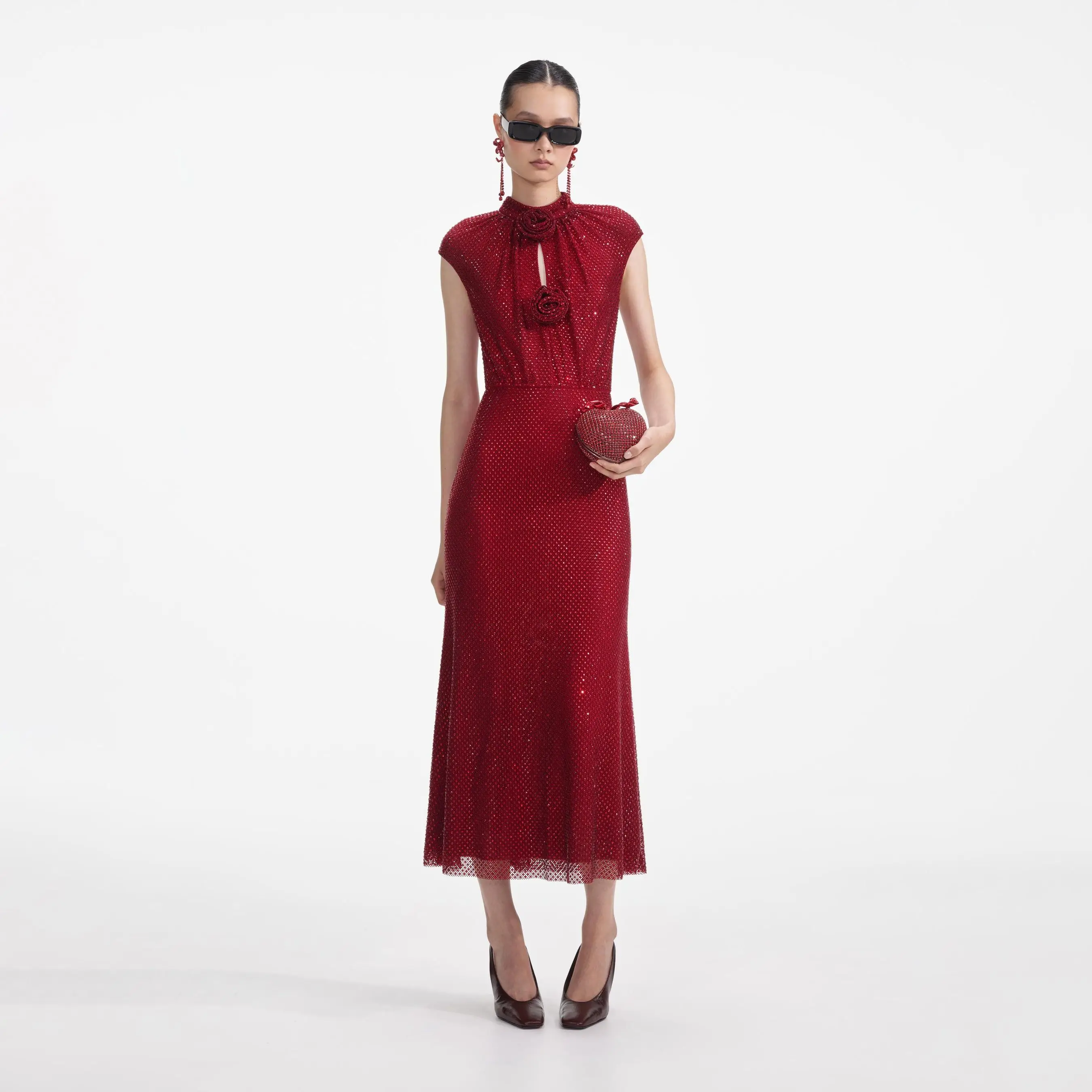 

Luxury Evening Dresses for Women 2025 Summer New O-neck Tank Prom Dress Women Red Celebrity Cocktail Club Party Wear Outfits