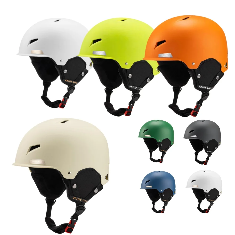 خوذة التزلج Eastinear خفيفة الوزن ومسامية ومضادة للتصادمات ودافئة للرجال والنساء، معدات التزلج في الهواء الطلق للأطفال