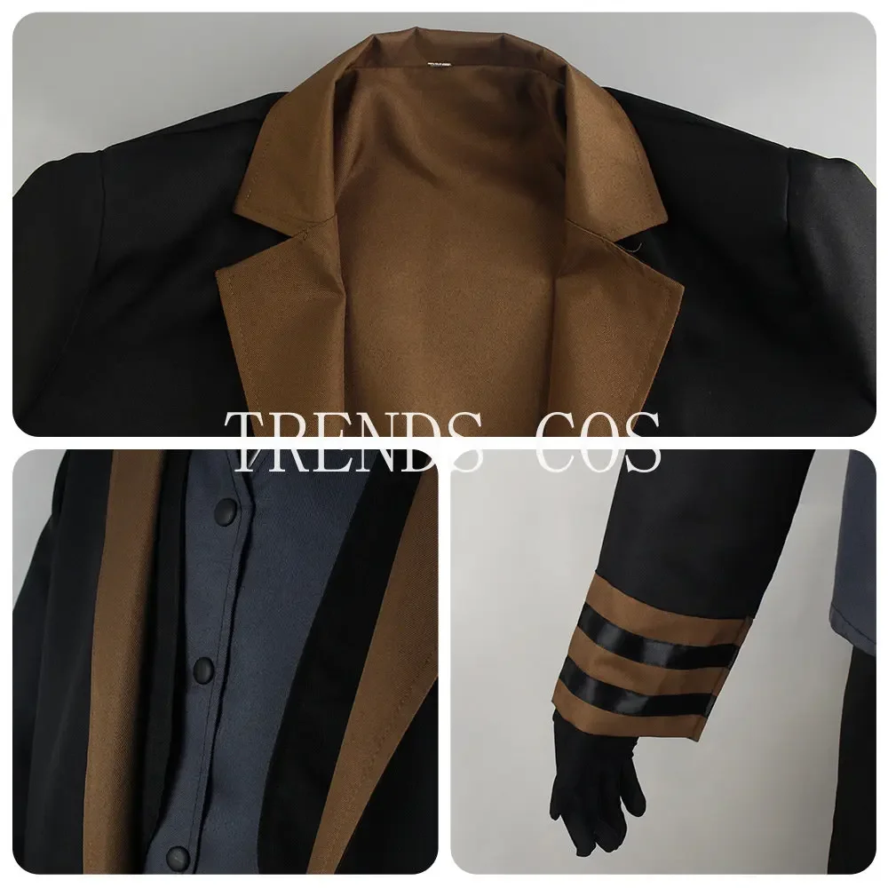 Costume de Cosplay de Nakahara Chuuya, Ensemble Complet avec Perruque, Chapeau, Veste et Pantalon