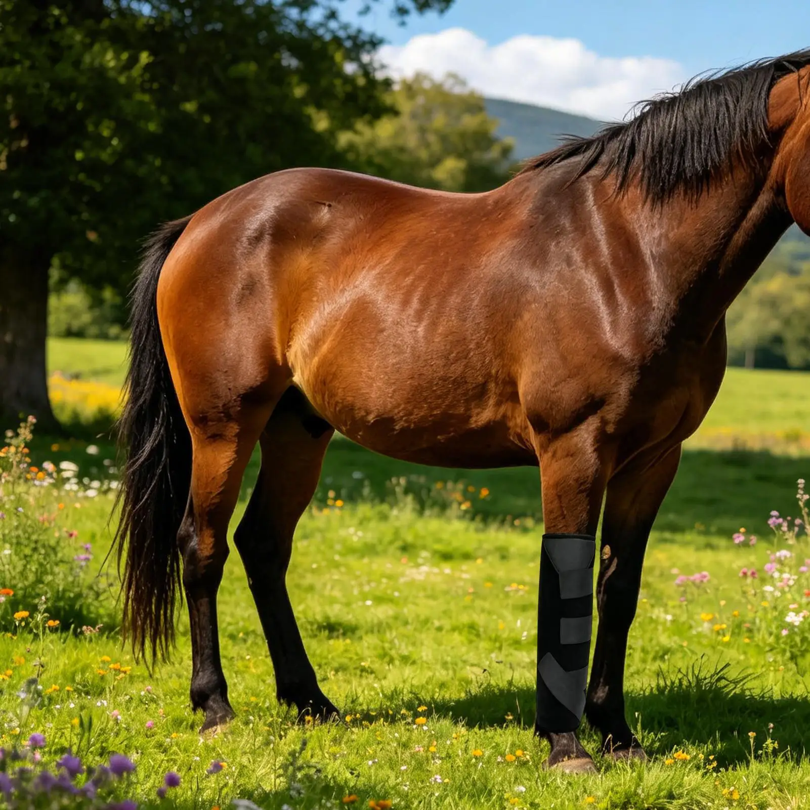 horse-ice-boots-reusable-equine-ankle-cold-wrap-cooling-horse-knee-wrap-for-equestrian-riders-trainers-farmers-stall-competition