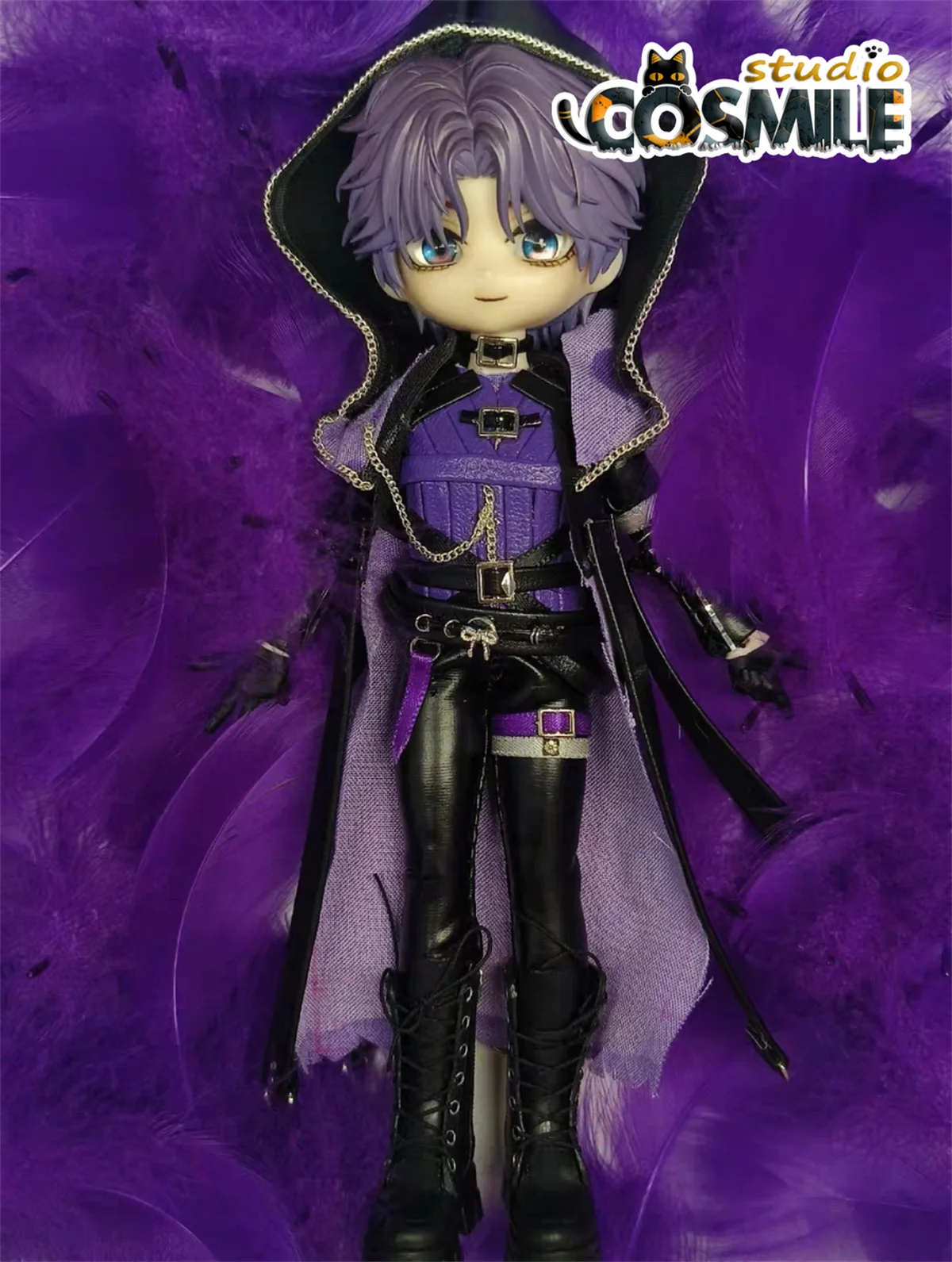 

Handmade Love and Deepspace ホムラ Rafayel OB11 AS-03 1/12 BJD Finished Clothes Head Hair Wig Toy Figure Doll's Accessories