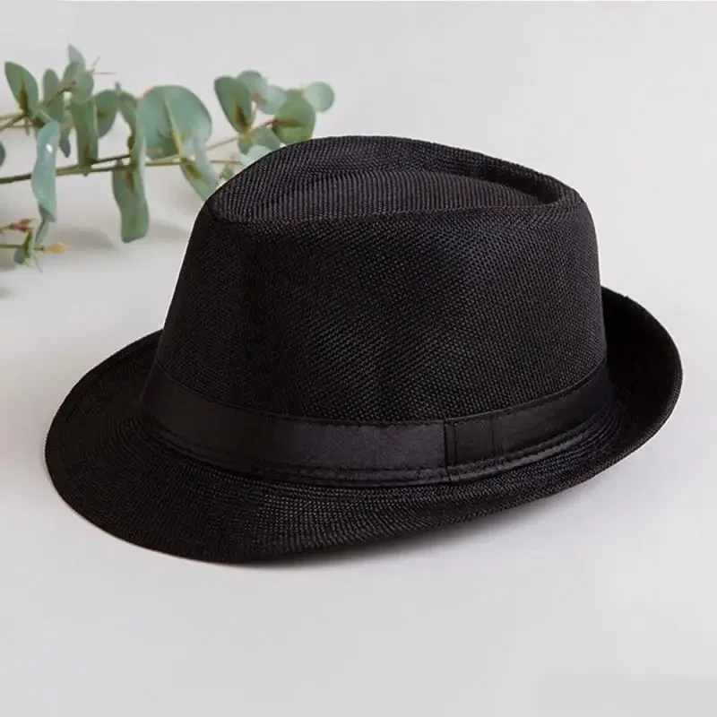 Men's 1920s Gatsby Costume Accessories Gentleman Black Jazz Hat Bow Tie Y-Back Suspender Set Halloween Gangster Cosplay Outfits