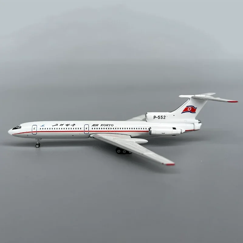 1/400 مقياس توبوليف TU-154B P-552 الهواء كوريو الخطوط الجوية دييكاست سبيكة طائرة طائرة نموذج لعبة الطائرة