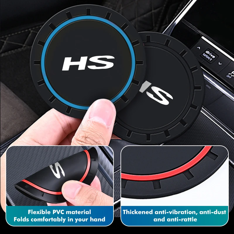 ل MG سيارة حامل الكأس المضادة للانزلاق إدراج الوقايات منصات الملحقات الداخلية HS RX5 RX8 350 550 GS GT هيكتور Gundam #4