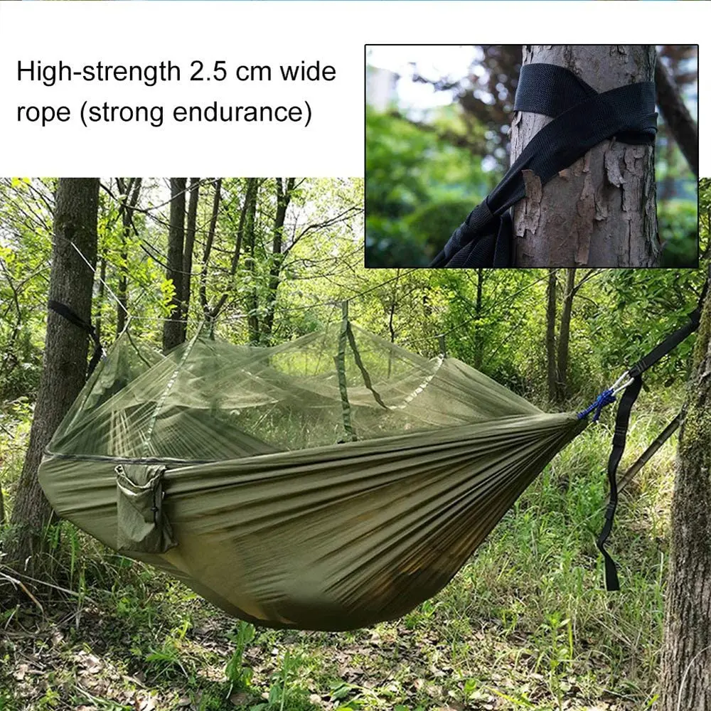 Portable Outdoor Camping Hammock With Mosquito Net 1-2 Person Go Swing Garden Hanging Bed Ultralight Tourist Sleeping hammocks