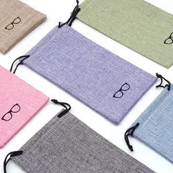 10/3/1pcs Fashion Eyeglasses Glasses Box Linen For Men Women Sunglasses Portable Glasses Bag Microfiber Soft Eyewear Container