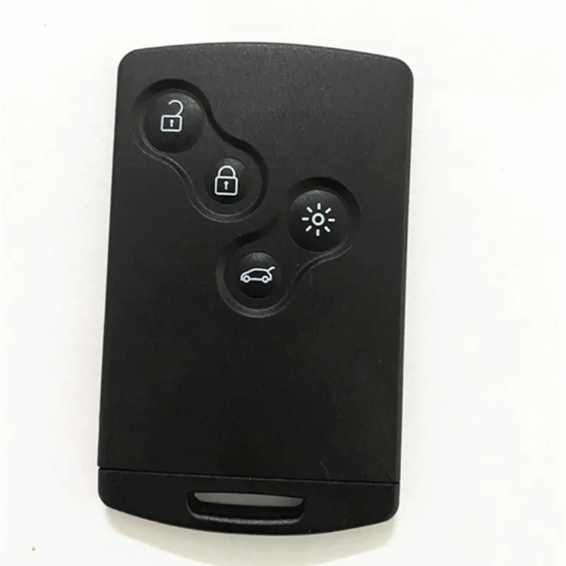 1/2/5pcs no logo 4 Button Car Key Smart Keyless Card 433MHz pcf7945 4A Chip for Renault Clio IV clio4 Captur key 2009-2017