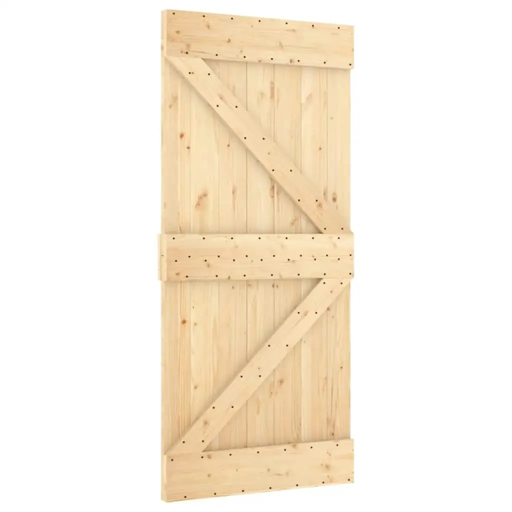 Solid Pine Wood Door NARVIK 37.4x82.7 | Durable Interior Entrance Solution