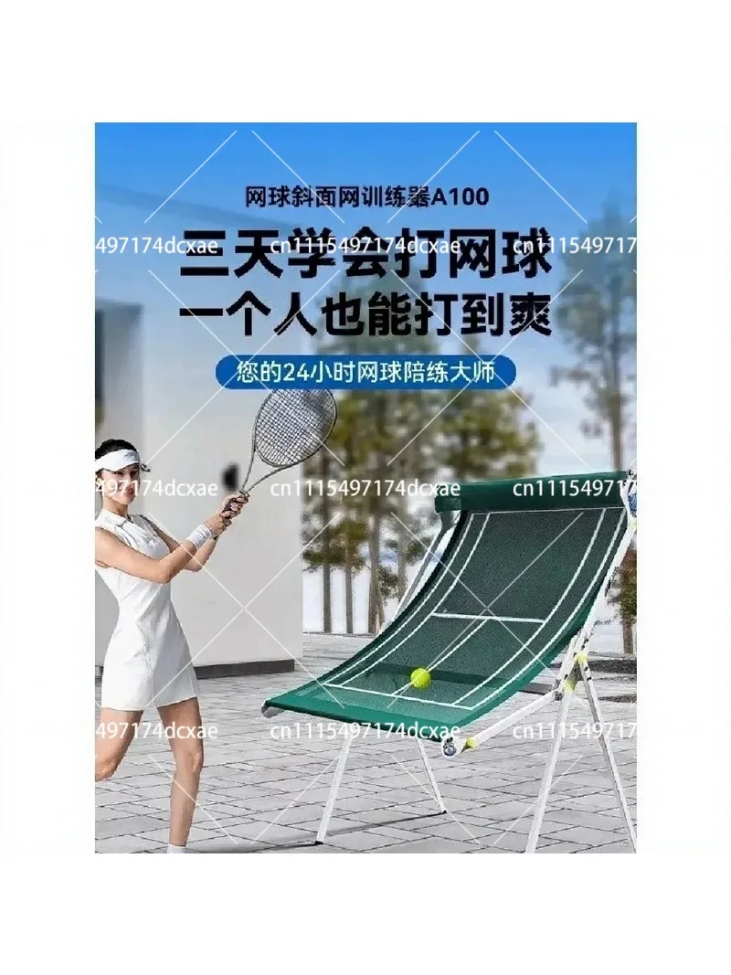 Portable Tennis Rebound Net Training Bounce Back Net Foldable Serve Practice Wall Single Player Workout Equipment