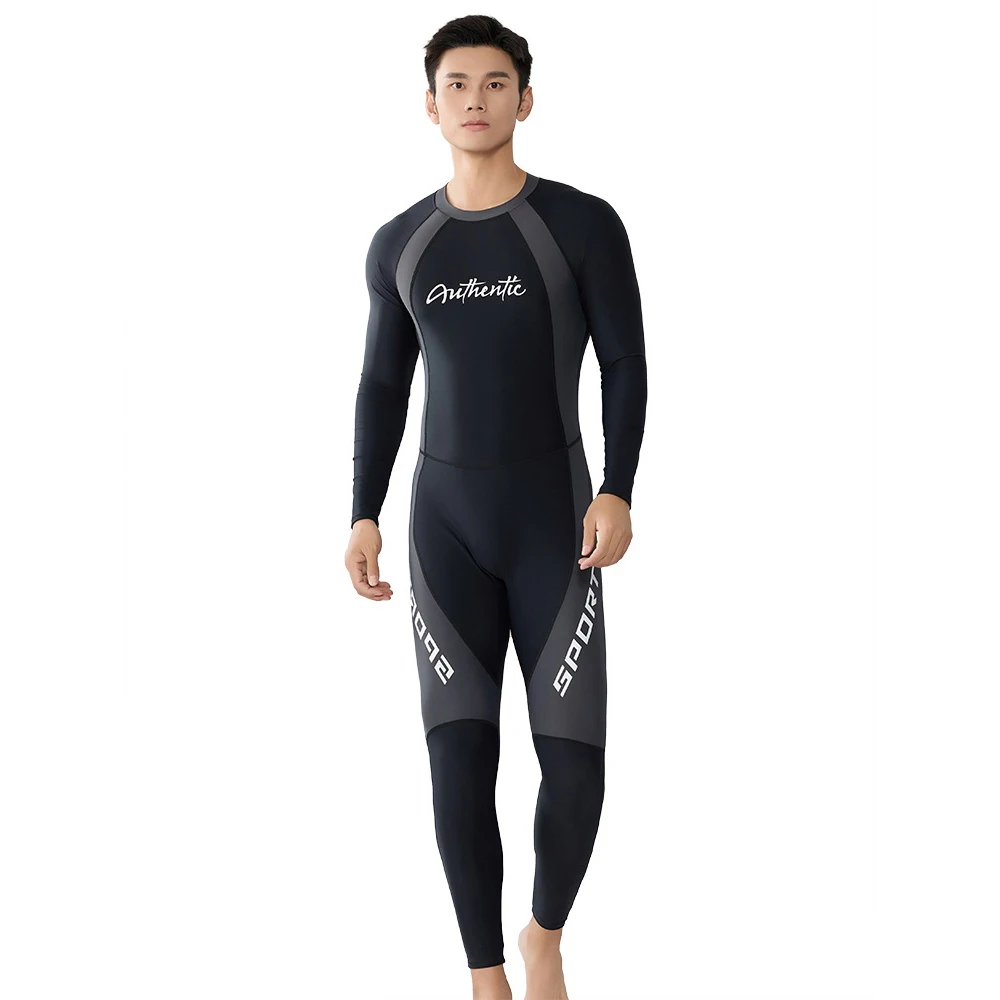 

Plus Size One Piece Wetsuit Man Normal Fabric Surfing Swimwear Diving Swimsuit Rashguard Men Swimming Suit Snorkeling Clothes